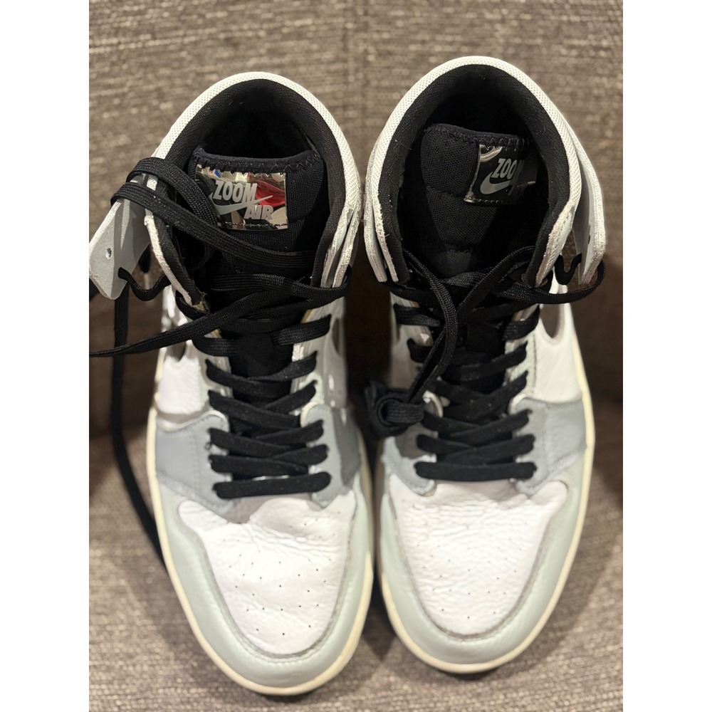 Nike Air Jordan 1 High Zoom Comfort 2 Summit White Metallic Silver DV1305-100 - Picture 5 of 8